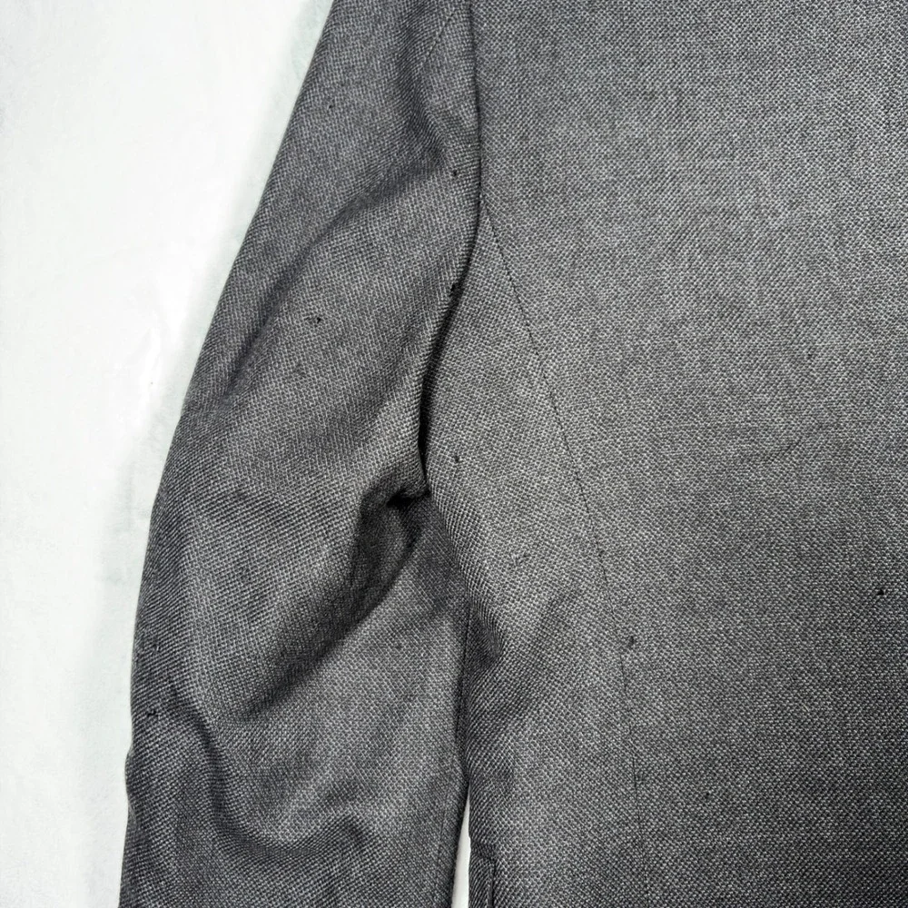 Jos A Bank‎ Mens 44R Gray 100% Wool Two Button Blazer Sport Coat Jacket